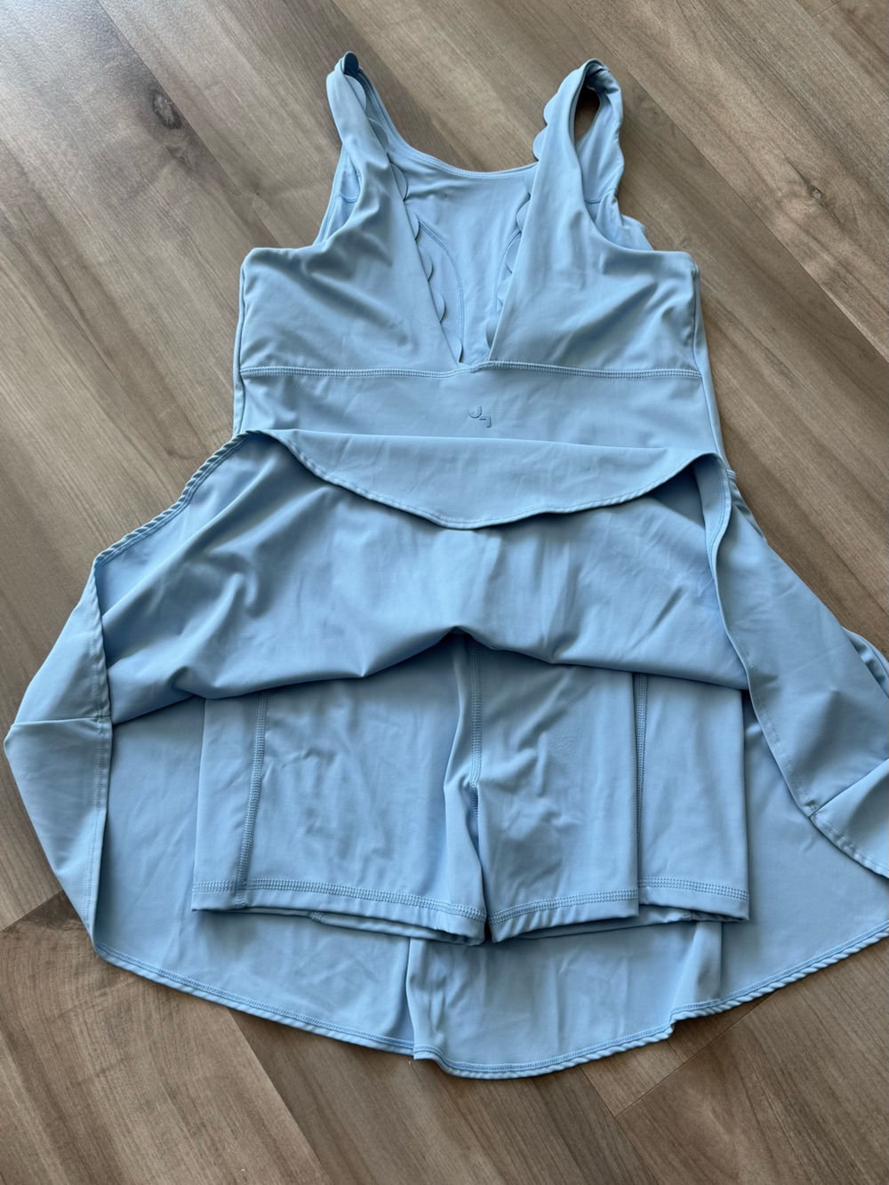 JoyLab Sky Blue Athletic Dress with Built-In Shorts - Picture 2 of 7